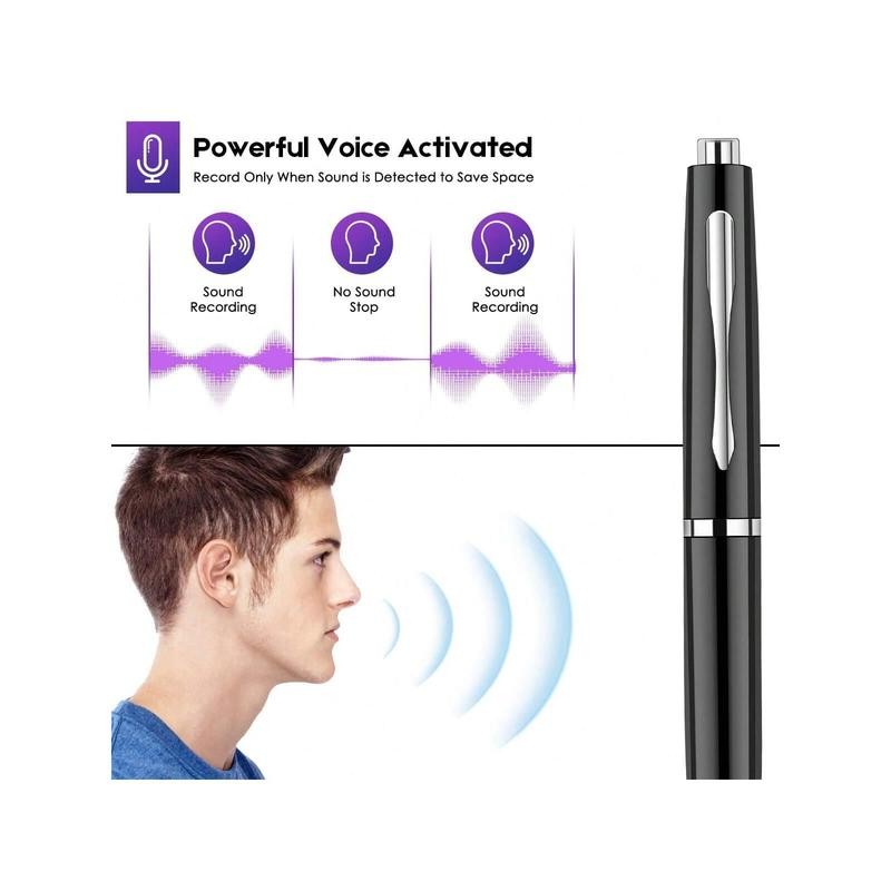 32GB Voice Activated Recorder With Writing Capability - One-Touch Recording,