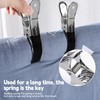 Pack of 12 Towel Clips for Beach Loungers, Large Clothes