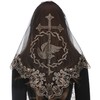Bozidol Church Mantilla Catholic Veil: Holy Spirit Cross Dove Embroidered