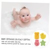 4Pcs Baby Bath Sponges, Soft Safe Animal Shapes Baby Bath