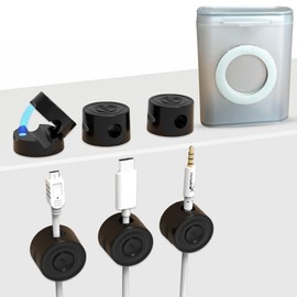 6 Pack Magnetic Cord Holder, Magnetic Cable Organizer, Cable Management, Magnetic Cord Organizer, Storage and Organization, Magnetic Cable Holder, Charger Storage Box, Desk Organizer