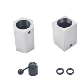 Timunr 5C Collet Block Set Square Collet Block Hex Collet Block Collet Closer 5C Collet Holder Fit for Milling Machine