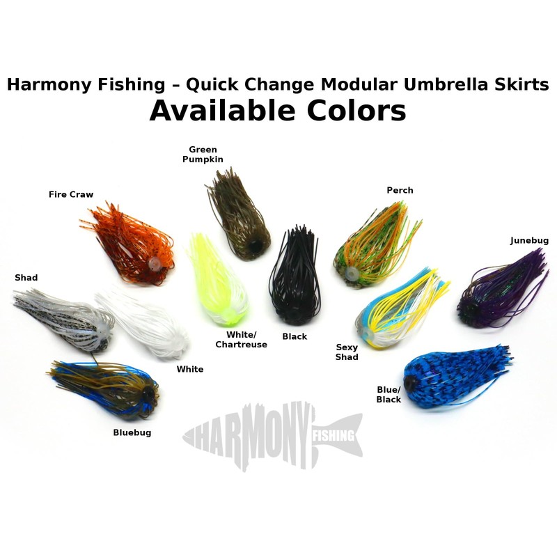 Harmony Fishing – Quick Change Modular Umbrella Skirts for Fishing