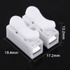 100pcs Spring Wire Connectors 10A 220V 2 Pin Push Quick