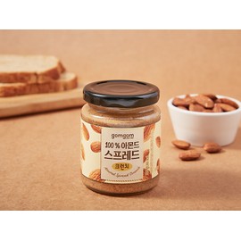 곰곰 100% 아몬드 스프레드 크런치, 200g, 1개 GomGom 100% Almond Spread Crunch, 200g, 1 piece