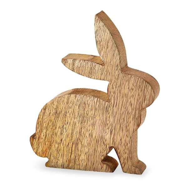 Decorative Figurine Rabbit Easter Bunny 13 x 15 cm, Mango