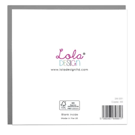 Together Forever - Penguins - Wedding Card with Grey Envelope by Lola Design