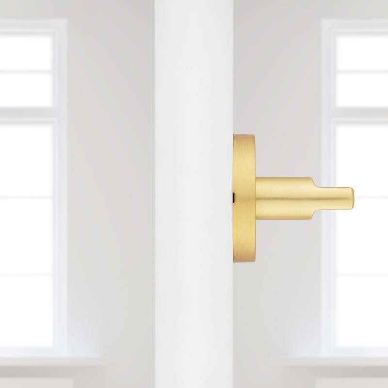 Kwikset Halifax Dummy Door Handle, Single Sided Lever for Closets,