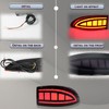 GEEGEETOP LED Rear Reflector Bumper Fog Light Assembly Accessories kit