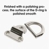 Jenngaoo 8mm Stainless Steel Folding D Ring Tie Down Anchors,