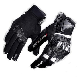 G02 L Motocross Motorcycle Gloves with Carbon Protection, Breathable, Non-Slip and Touchscreen