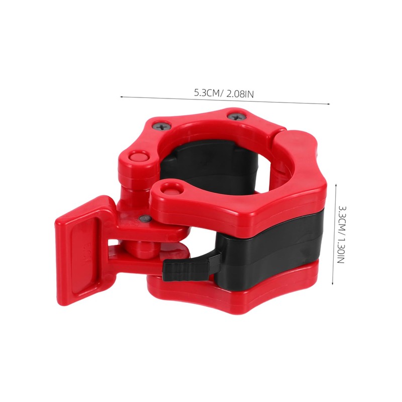 Ciieeo 1 Pair Barbell Clip Weightlifting Barbell Collars Grips for