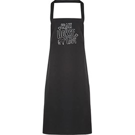 Hippowarehouse Crazy horse lady Apron kitchen cooking painting DIY onesize adult