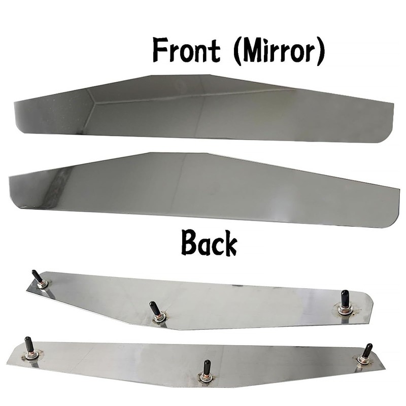Pair 24"x 4" Mud Flap Weights for Universal Semi Trucks