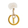 Hazel Daimaru Nasukan Mahorring Leather Key Chain, Women's, daisy