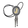 HUABOLA CALYN Bolo tie for Men, Western Cowboy Golden Alphabet