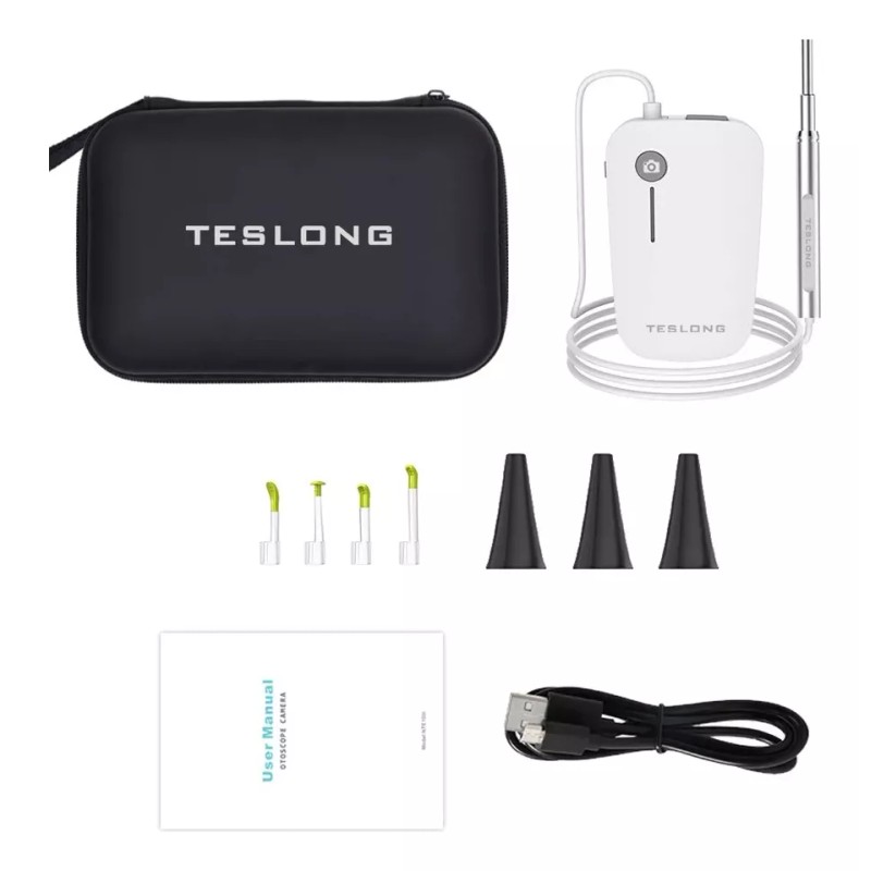 Teslong Otoscopio Digital Recargable Con Wifi Integrado. Ios Android