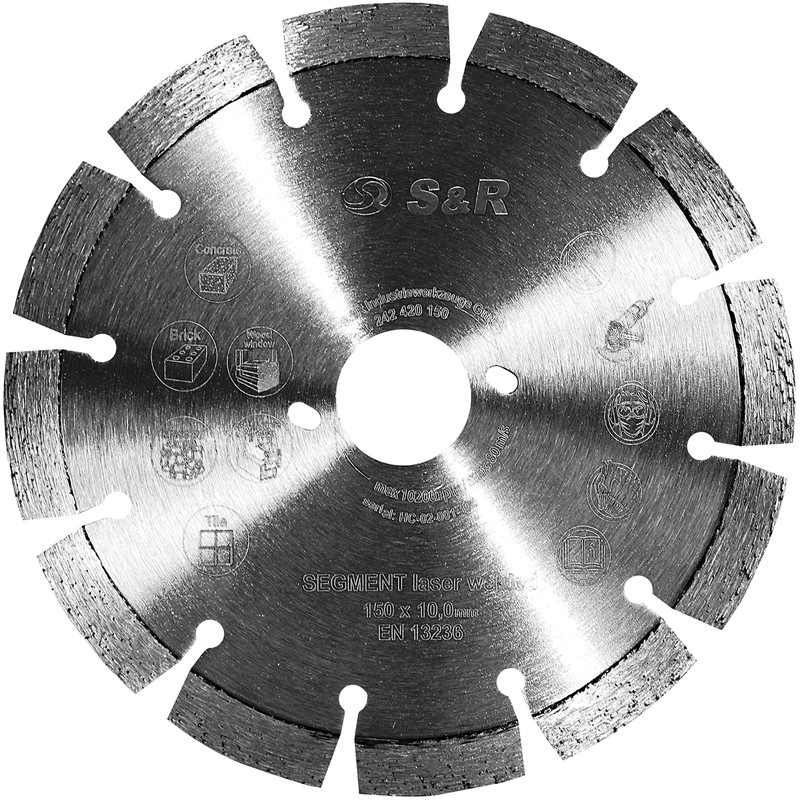 S&R Diamond Cutting Disc 150 mm, Segment, for Window Renovation