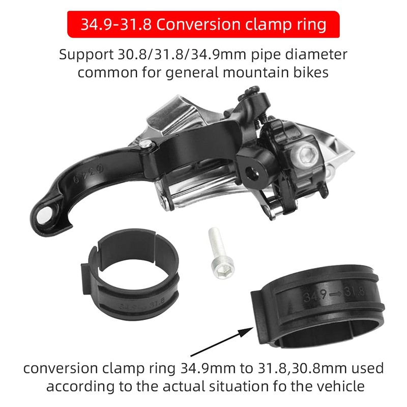 BESNIN Bike Front Derailleur for 3 Speed crankset 11T Cassette