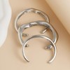 XIAOMOJEW Chunky Gold Bangle Bracelets for Women Trendy Irregular Statement