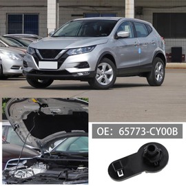 OTOTEC 2PCS Car Bonnet Stay Clips 65773-CY00B Compatible with Qashqai J11E 2014 on 2nd Gen Qashqai 2016-2021 NV200 2010-2018 Plastic Fastener Holder Black