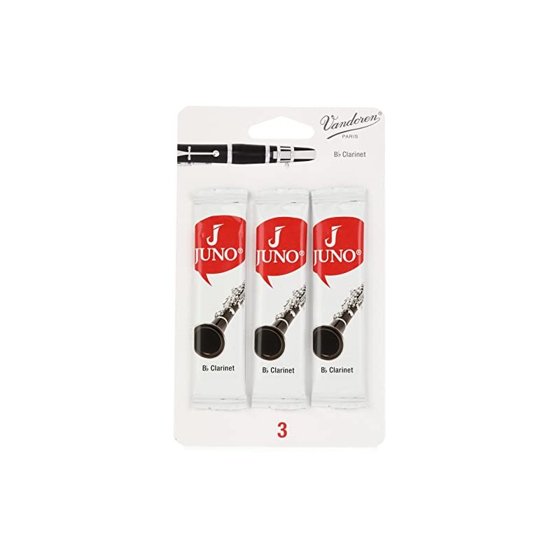 Juno JCR013/3 Bb Clarinet Reeds - 3.0 (3-pack) (3-pack) Bundle
