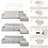 TAOCOCO 100% Waterproof Sectional Couch Covers L Shaped Sofa Covers