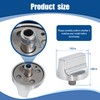 WFhuaye Silver Gas Range Knob Set (4-Pack) - Compatible with