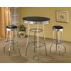 Coaster Home Furnishings CO- Bar Table, Black/Chrome