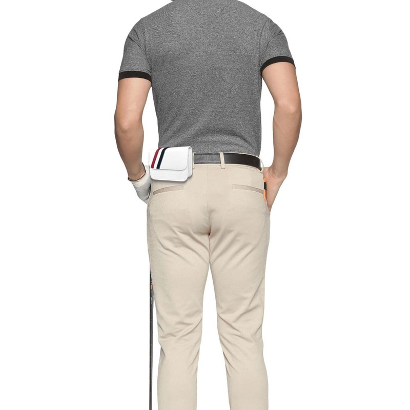 CRODE Golf Rangefinder Leather Case and Tee Holder with Ball