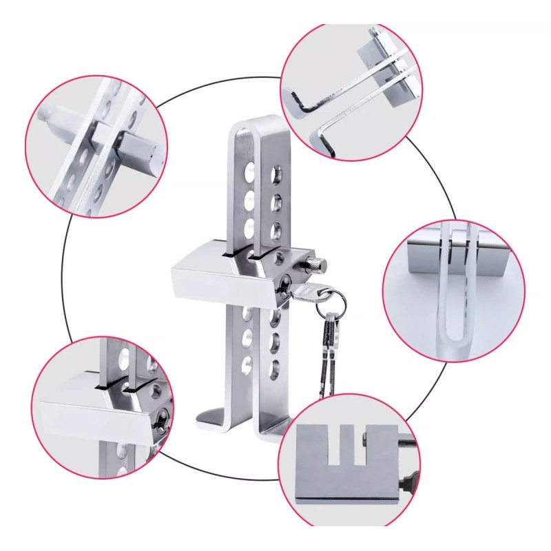 Bloqueador Traba Pedal Auto Antirrobo Seguridad + Candado