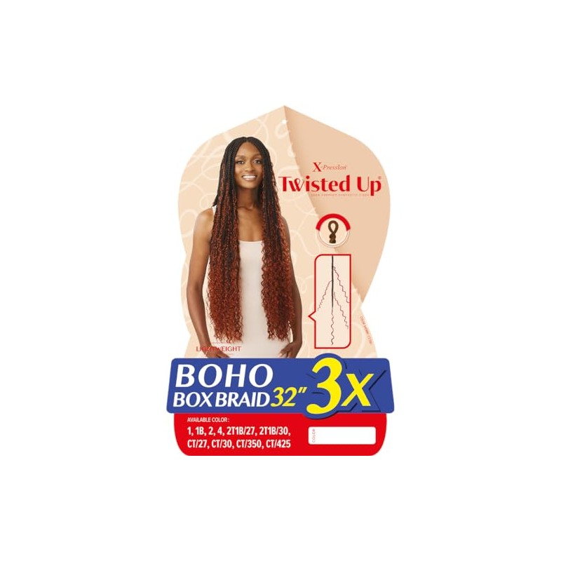 Outre X-Pression - Twisted Up - Boho Box Braid 32"