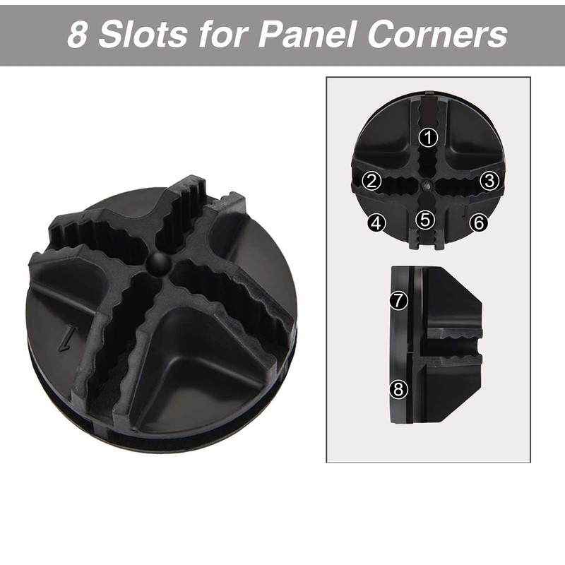 Namvo 12pcs Wire Cube Plastic Connectors Black Interlocking Connectors Wire