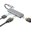 ACT USB C HDMI Adapter with Aluminium Housing, 4K@30Hz Dual