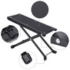 Guitar Footstool Stool with Non-Slip Rubber Underlay, Foldable Metal Guitar