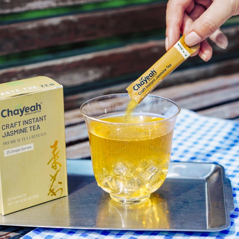 CHAYEAH, Craft Instant Jasmine Tea, Unsweetened Jasmine Tea Powder, On-the-Go