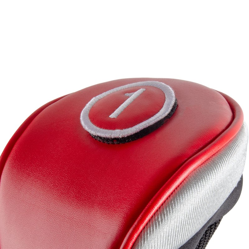 Andux 5pcs/set PU Golf Wood Headcovers 460cc Driver Long Neck