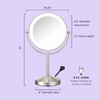 Conair Lighted Makeup Mirror, Double-Sided LED Vanity Mirror with 1X/10X