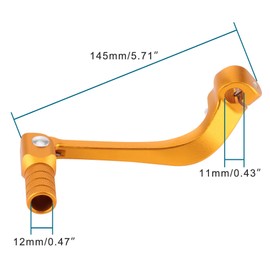GOOFIT Gold Gear Lever Gear Lever Aluminium Alloy Gear Lever Foldable Foot Shifter Replacement for Most of Motorcycle ATV CRF110 110CC 50cc 70cc 110cc 125cc PitBike Quad Dirbike
