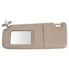 TRQ Left Beige Sun Visor Fits 2010-2015 Toyota Venza