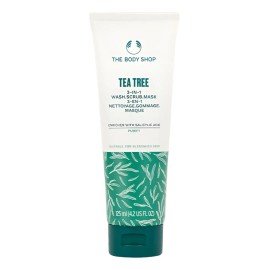 Máscara de árbol de té 3 en 1, 125 ml, de The Body Shop, de aplicación día/noche, Oment