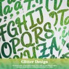 BINLINHONGO 1040 Small Glitter Alphabet Number Stickers,10 Sheets 1 Inch