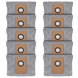 Leemone 10 PACK Dust Bags for eufy RoboVac L35 Hybrid/L35 Hybrid+ LR30 Hybrid/LR30 LR20 Auto-Empty Station, 4 Layer Filtration System with Activated Carbon Fabric to Remove Unwanted Odors