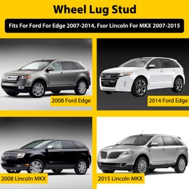 JHACM 610-571 1/2-20 Serrated Wheel Stud,Compatible with Ford Edge 2007-2014, Lincoln MKX 2007-2015 in-Thread Diameter 9-1000771 610-5711 610571 7T4Z1107B 610-571 36942 7T4Z1107C 6105711，20 pcs ﻿