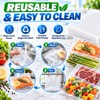 50-Pack Vacuum Food Storage Bags for Food Preservation – Reusable