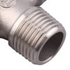 DERPIPE 1/2" Male NPT 4 Way Cross Coupling, Stainless Steel