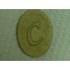 3 1/2 inch Oval Monogram Alphabet Letter C Plastic Craft