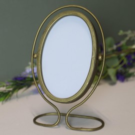 21cm Gold Portrait Photo Frame Metal Wire Stand Picture Display Victorian Vintage Style Decor