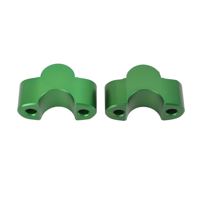 Pair Motorcycle Handlebar Clamp Riser 30mm Height CNC Aluminum Alloy