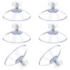 Suction Cups with Thread and Knurled Nut, Pack of 6